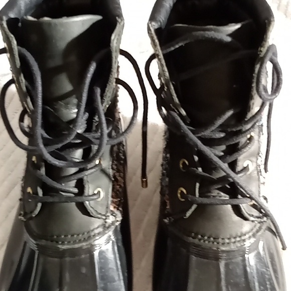 Sam Edelman Duck Boots Size 5M Color Black - Picture 7 of 11